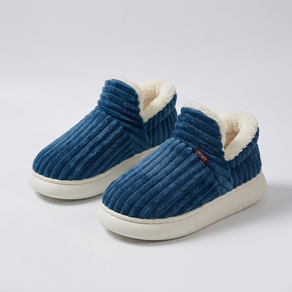 Vera – Chaussons douillets en tricot avec une doublure chaude
