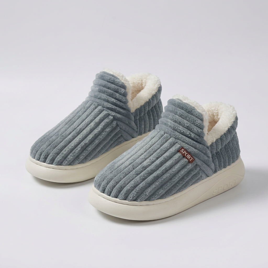 Vera – Chaussons douillets en tricot avec une doublure chaude