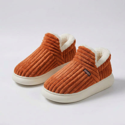 Vera – Chaussons douillets en tricot avec une doublure chaude