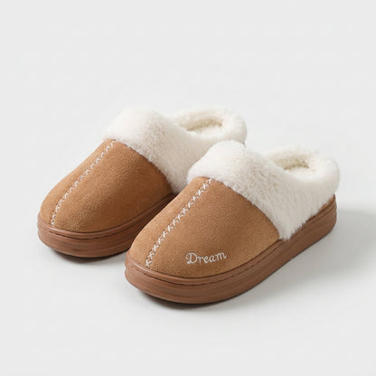 Suze – Chaussons douillets en fourrure avec une doublure chaude