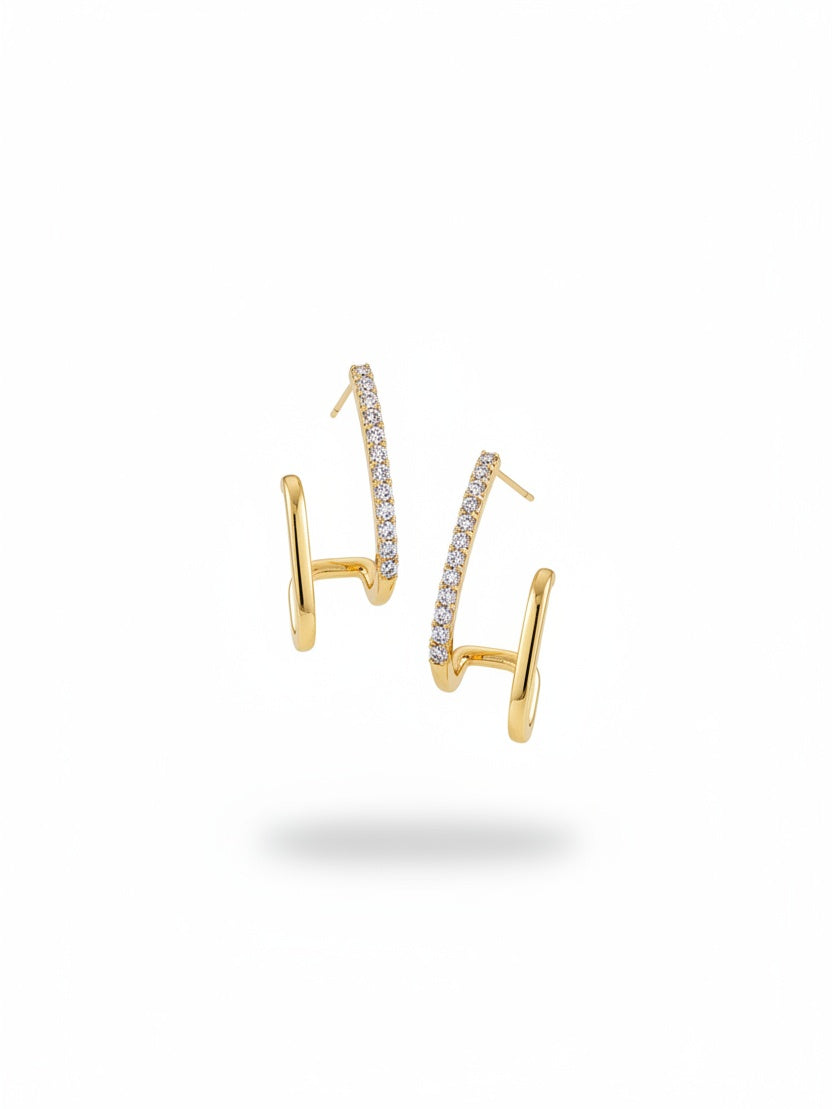 ESTEFANIA | Boucles d'oreilles dorées