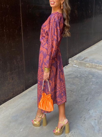 Celeste | Robe midi élégance fleurie
