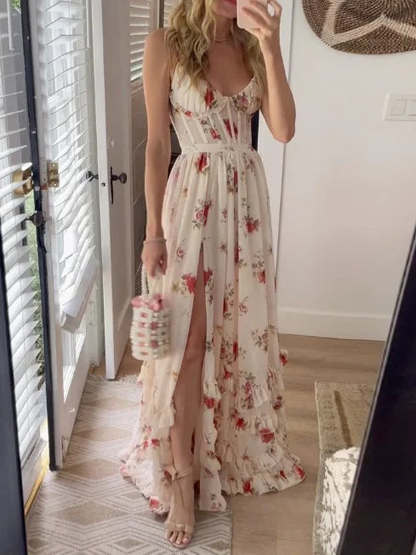 Scarlett | Robe romantique à motifs floraux