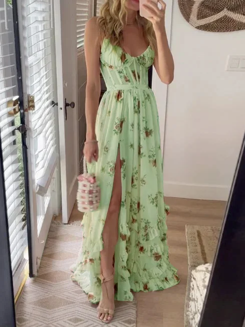 Scarlett | Robe romantique à motifs floraux