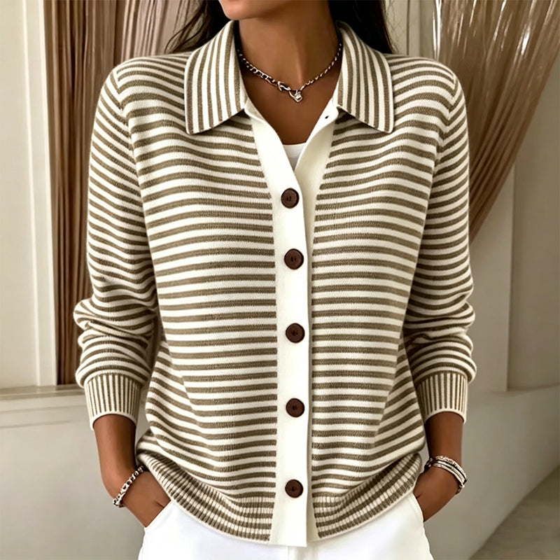 Wren™ | Cardigan en maille rayée
