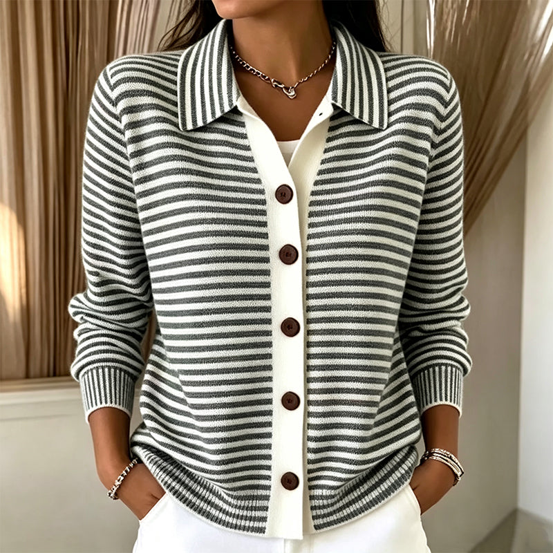 Wren™ | Cardigan en maille rayée