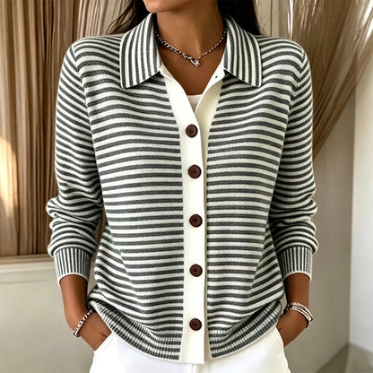 Wren™ | Cardigan en maille rayée